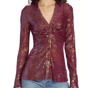 Free people sequin blouse